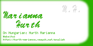 marianna hurth business card